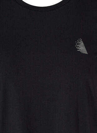 Kortærmet trænings t-shirt, Black, Packshot image number 2