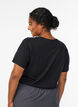 T-shirt med motiv, Sort, Model image number 2