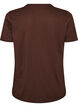 T-shirt i bomuld med frontmotiv, Brun, Packshot image number 1