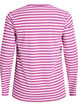 Stribet bluse med lange &aelig;rmer, Lilla, Packshot image number 1