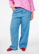 Wide leg jeans med h&oslash;j talje, Bl&aring;, Model image number 2