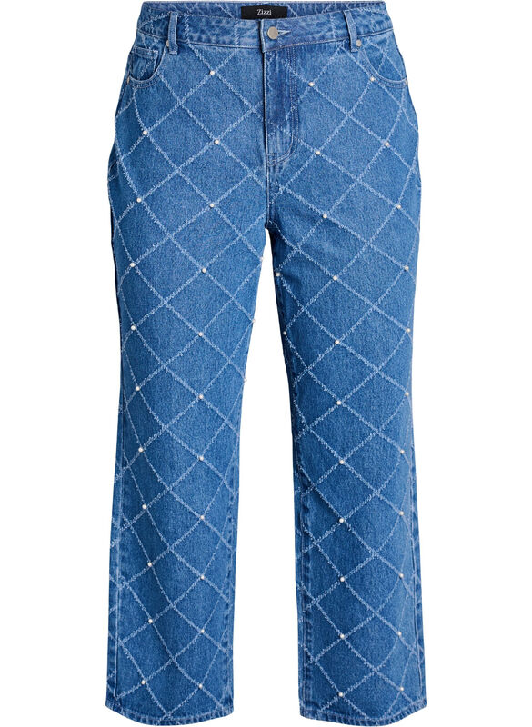 Kiana Jeans Med HøJ Talje Og Destroy-MøNster