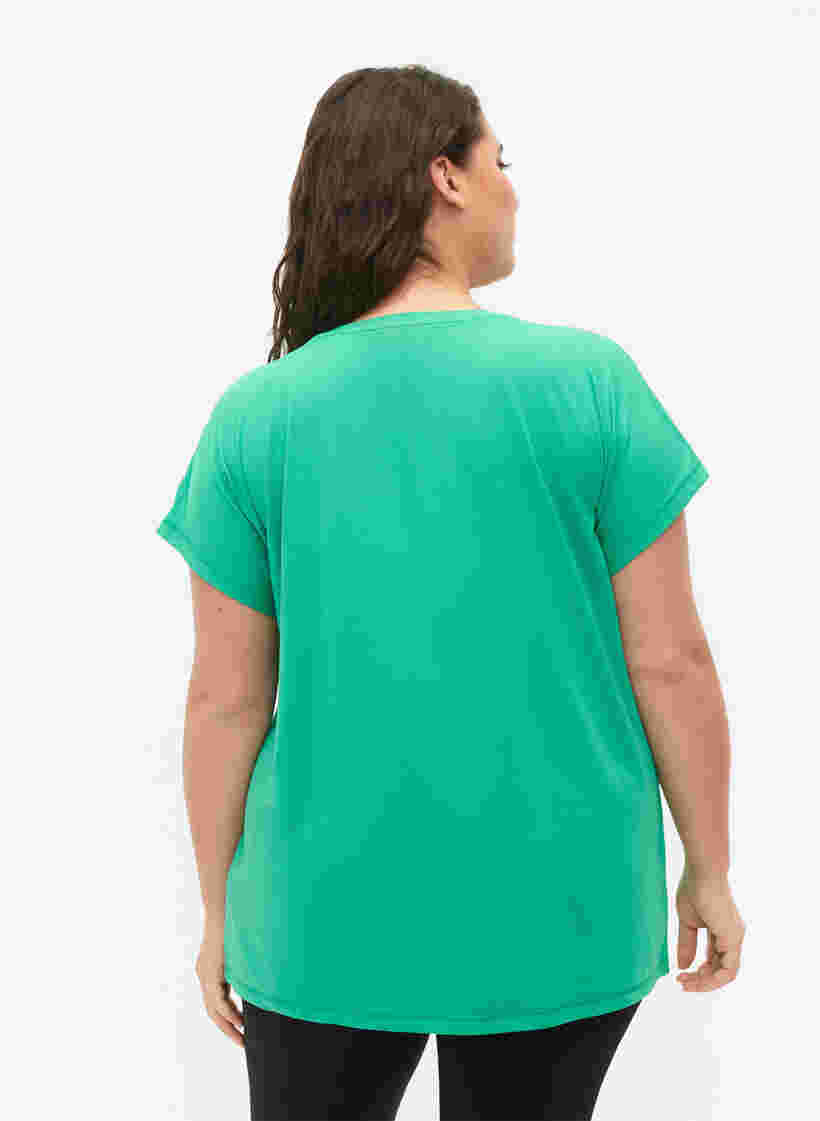 Kortærmet trænings t-shirt, Mint, Model image number 1