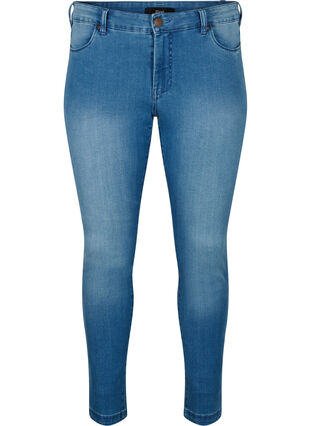 Slim fit Emily jeans med normal talje, Light blue, Packshot image number 0