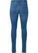 Højtaljede Amy jeans med knaplukning, Blue Denim, Packshot image number 1
