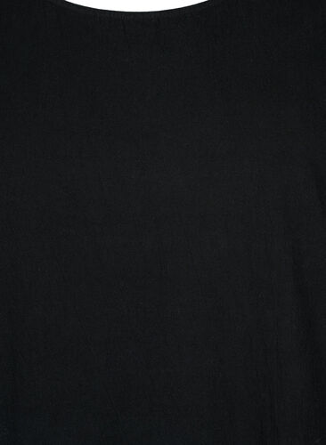 FLASH - Kortærmet tunika i bomuld, Black, Packshot image number 2