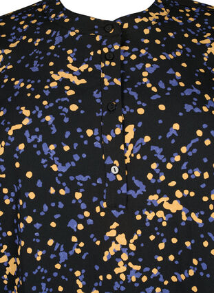 FLASH - Printet tunika med lange ærmer, Black Splash AOP, Packshot image number 2