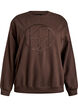 Sweatshirt med motiv, Brun, Packshot image number 0