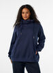 Sweatshirt med h&oslash;j krave og lommer, Bl&aring;, Model image number 0
