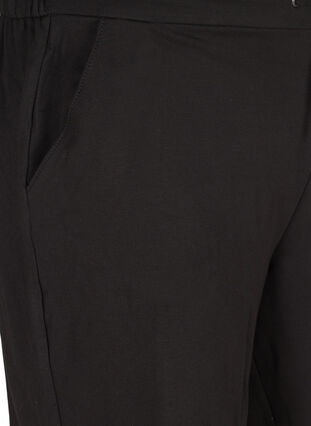 Ensfarvede shorts med lommer, Black, Packshot image number 2