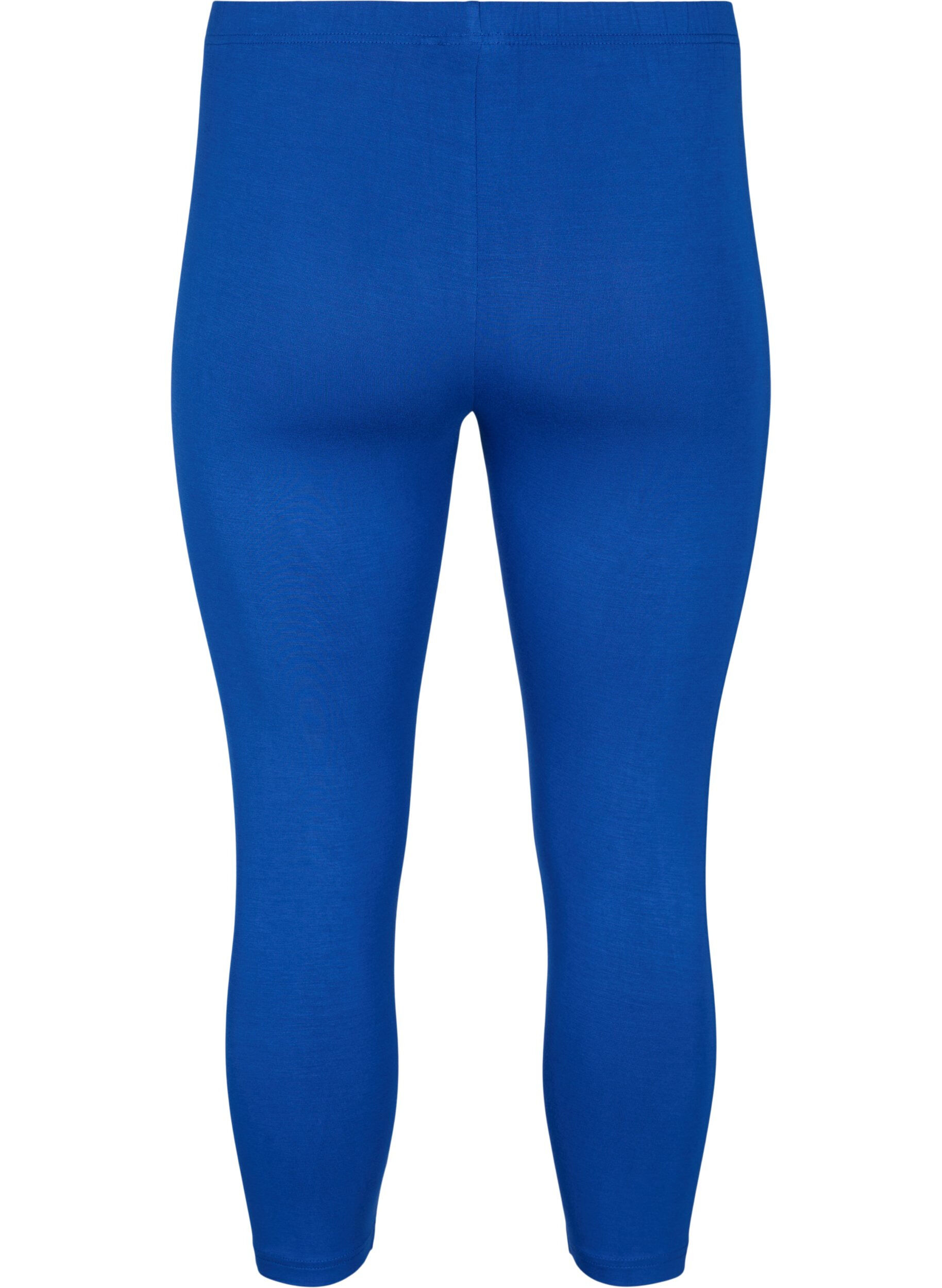 ZizziBasis 3/4 leggings i viskose , Bl&aring;, Packshot image number 1