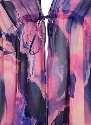 Strand kimono med print, Purple Swirl, Packshot image number 2