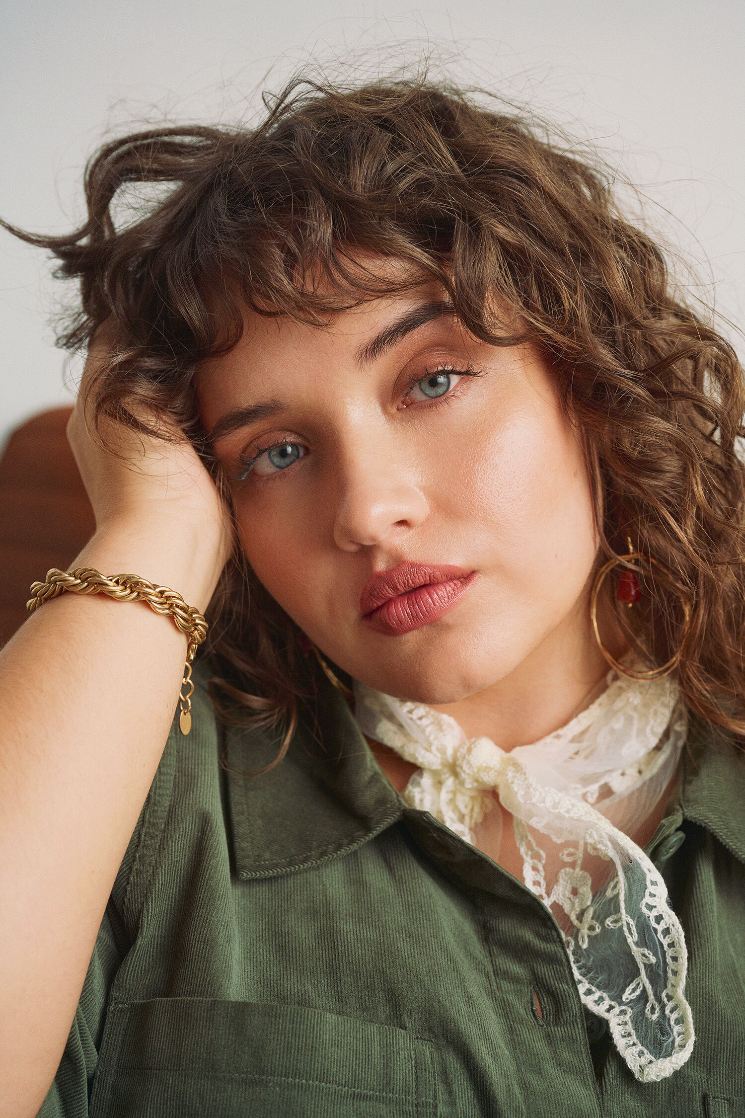 Zizzi Jumpsuit i bomuldsfl&oslash;jl, , Model