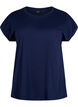 Kort&aelig;rmet t-shirt i bomuldsblanding, Bl&aring;, Packshot image number 0