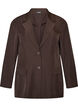 Blazer med lommer og slids, Brun, Packshot image number 0
