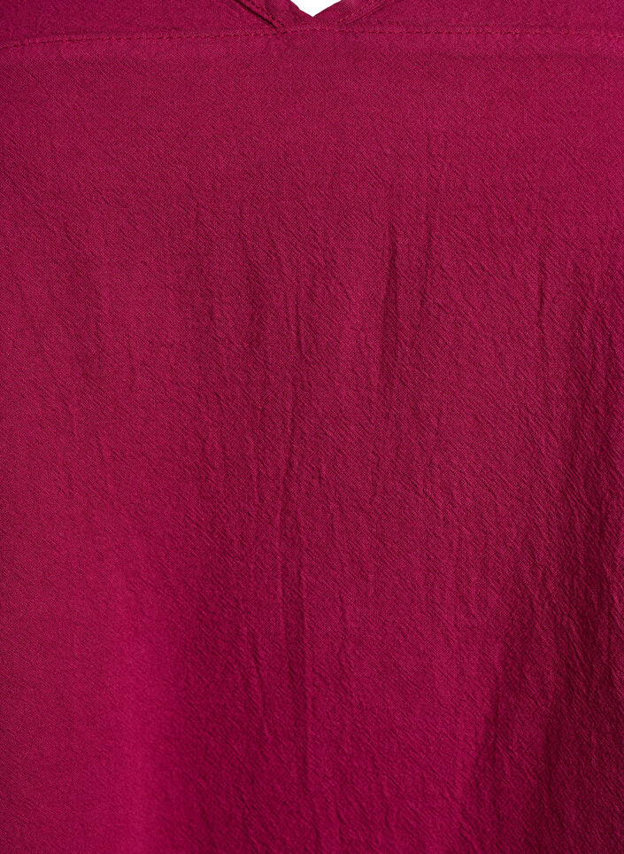 Kort&aelig;rmet kjole i bomuld, R&oslash;d, Packshot image number 2