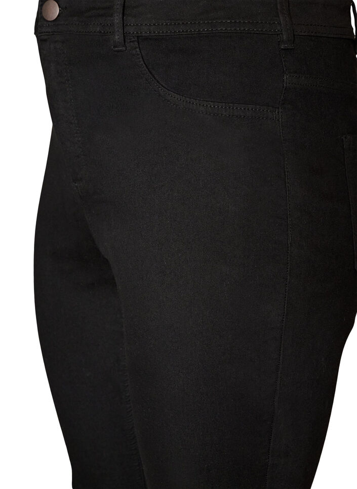 Amy super slim fit jeans med h&oslash;j talje, Sort, Packshot image number 2