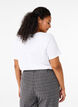 Ensfarvet basis t-shirt i bomuld, Hvid, Model image number 2