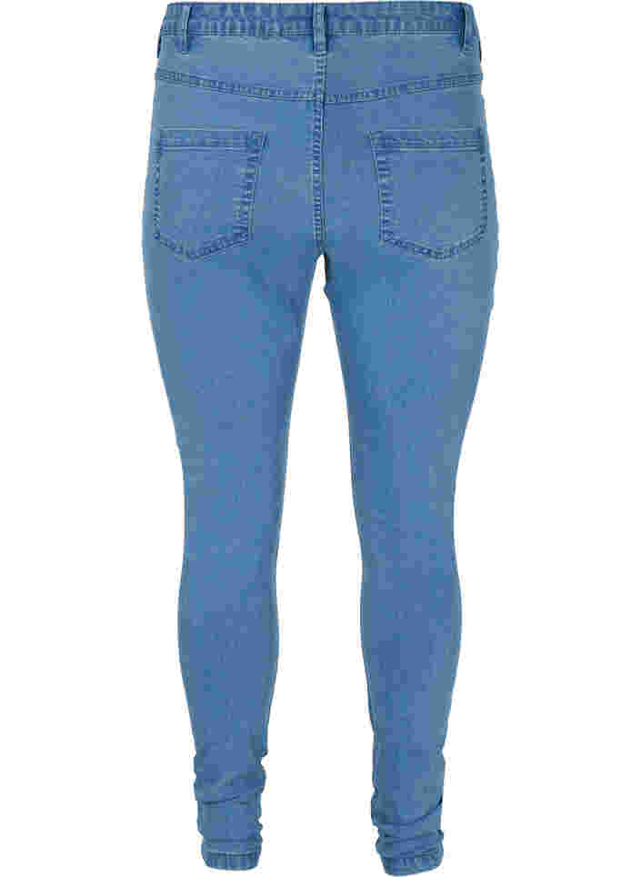 Højtaljede super slim Amy jeans, Light blue, Packshot image number 1
