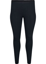 Basis leggings med ekstra l&aelig;ngde, Sort