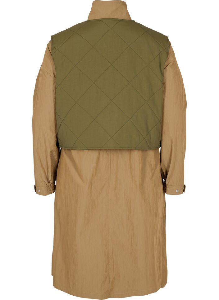 Parka jakke med aftagelig vest, Ermine w. Grape Leaf, Packshot image number 1