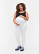 Graviditets jeggings i bomuld, White, Model image number 0
