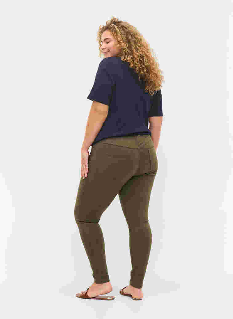 Super slim Amy jeans med høj talje, Forest Ngt, Model image number 1