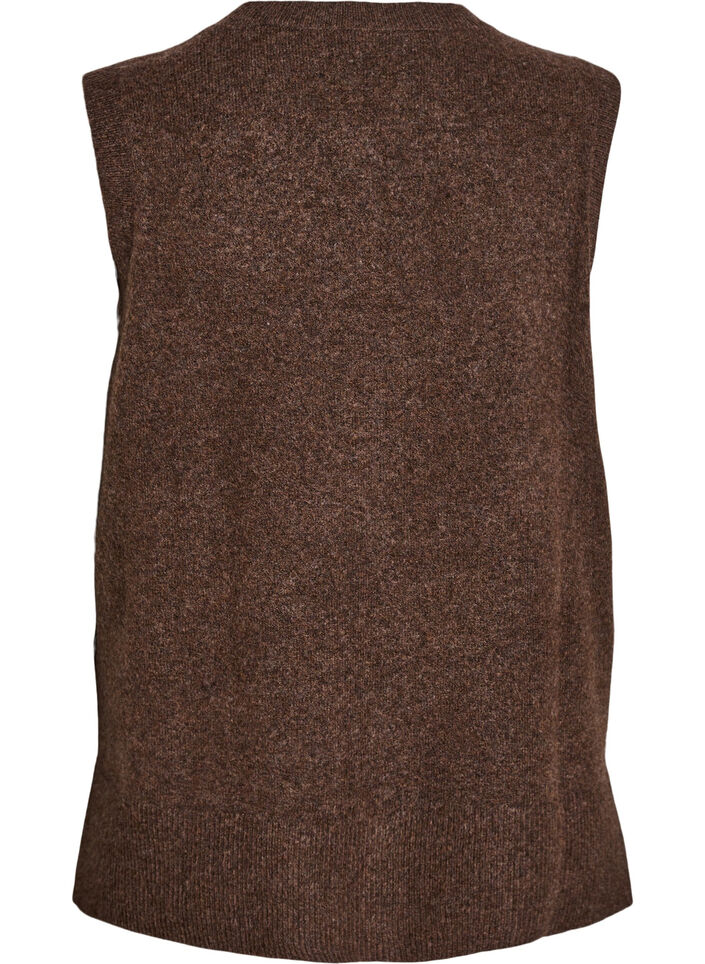 Strikvest med ribkanter, Gr&oslash;n, Packshot image number 1