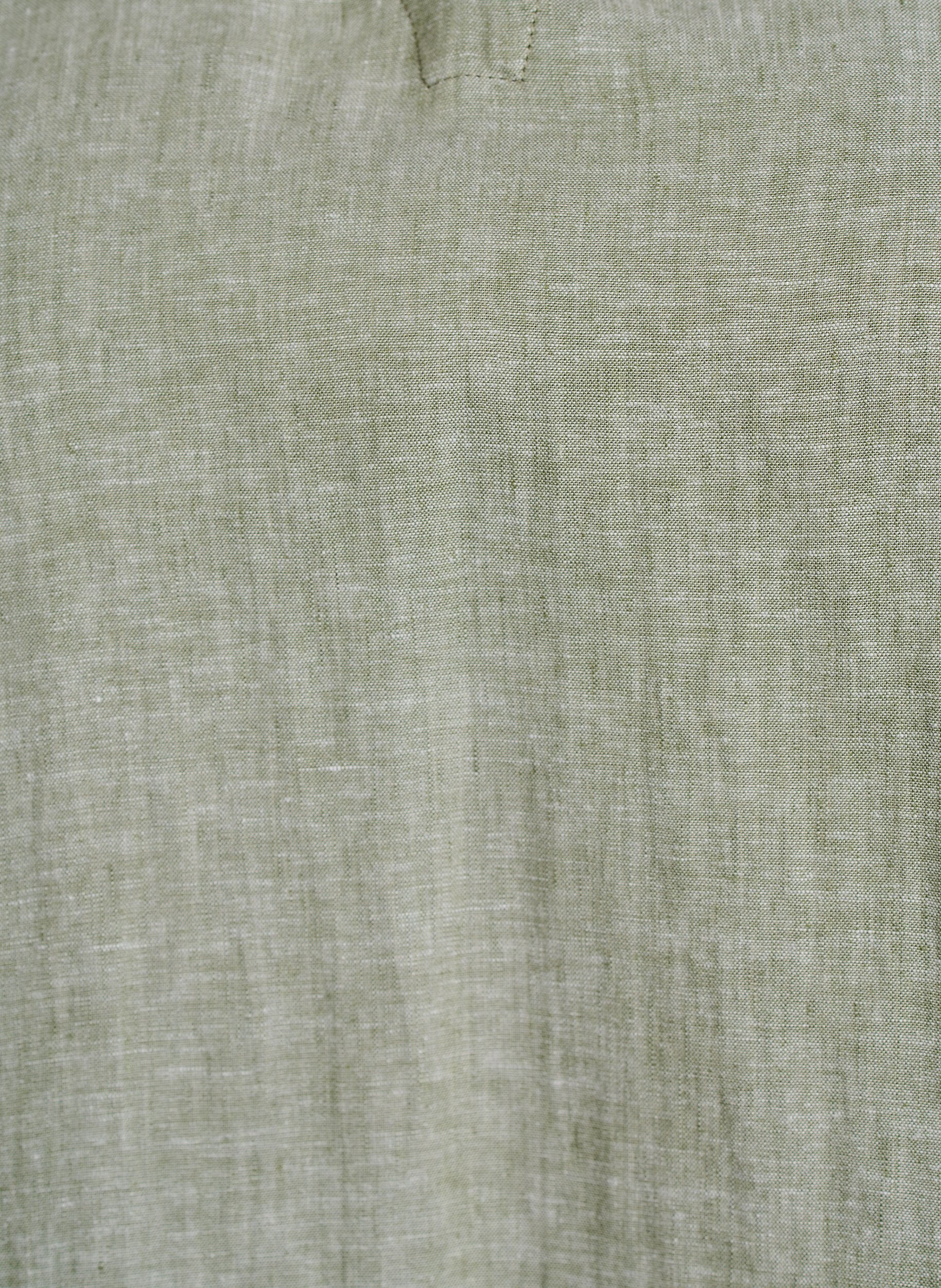 Zizzi Bluse i h&oslash;r og viskose med 1/2 &aelig;rmer, Gr&oslash;n, Packshot image number 2