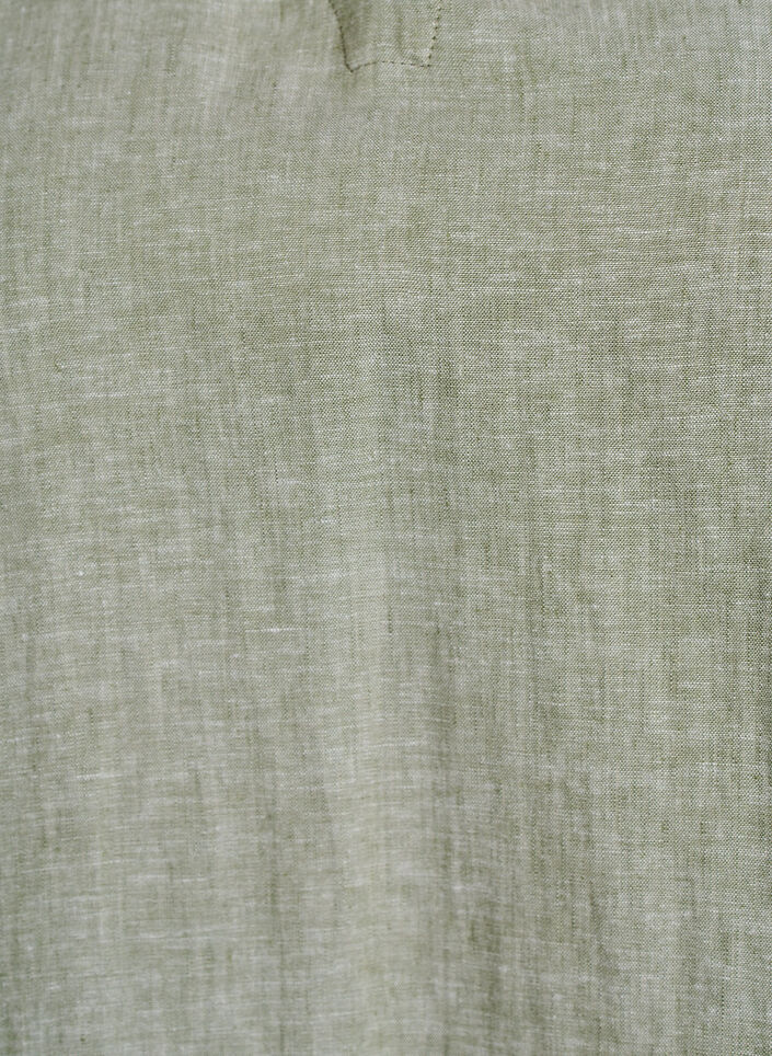 Bluse i h&oslash;r og viskose med 1/2 &aelig;rmer, Gr&oslash;n, Packshot image number 2