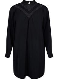 Kort kjole med blondedetalje, Black