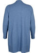 Meleret strik cardigan med lommer, Bl&aring;, Packshot image number 1