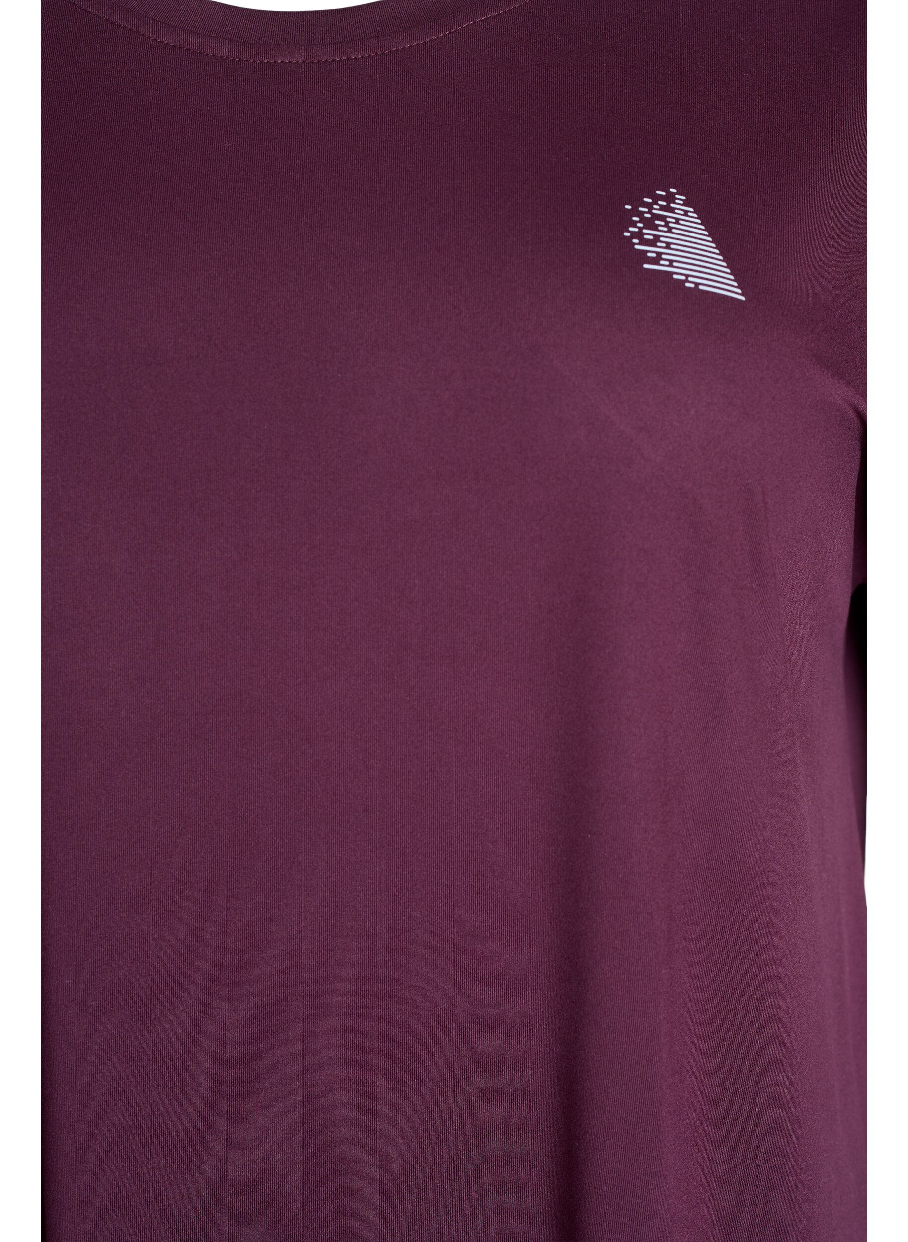 ZizziLang tr&aelig;nings t-shirt, R&oslash;d, Packshot image number 2