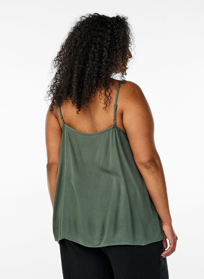 Strop top i viskose, Gr&oslash;n, Model image number 2