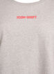 L&oslash;s sweatshirt med kontrastdetaljer p&aring; &aelig;rmerne, Gr&aring;, Packshot image number 2