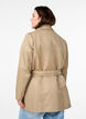 Kort trenchcoat med bælte, Beige, Model image number 2