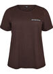 T-shirt med motiv, Brun, Packshot image number 0