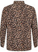 Skjorte med leopardprint, Brun, Packshot image number 1