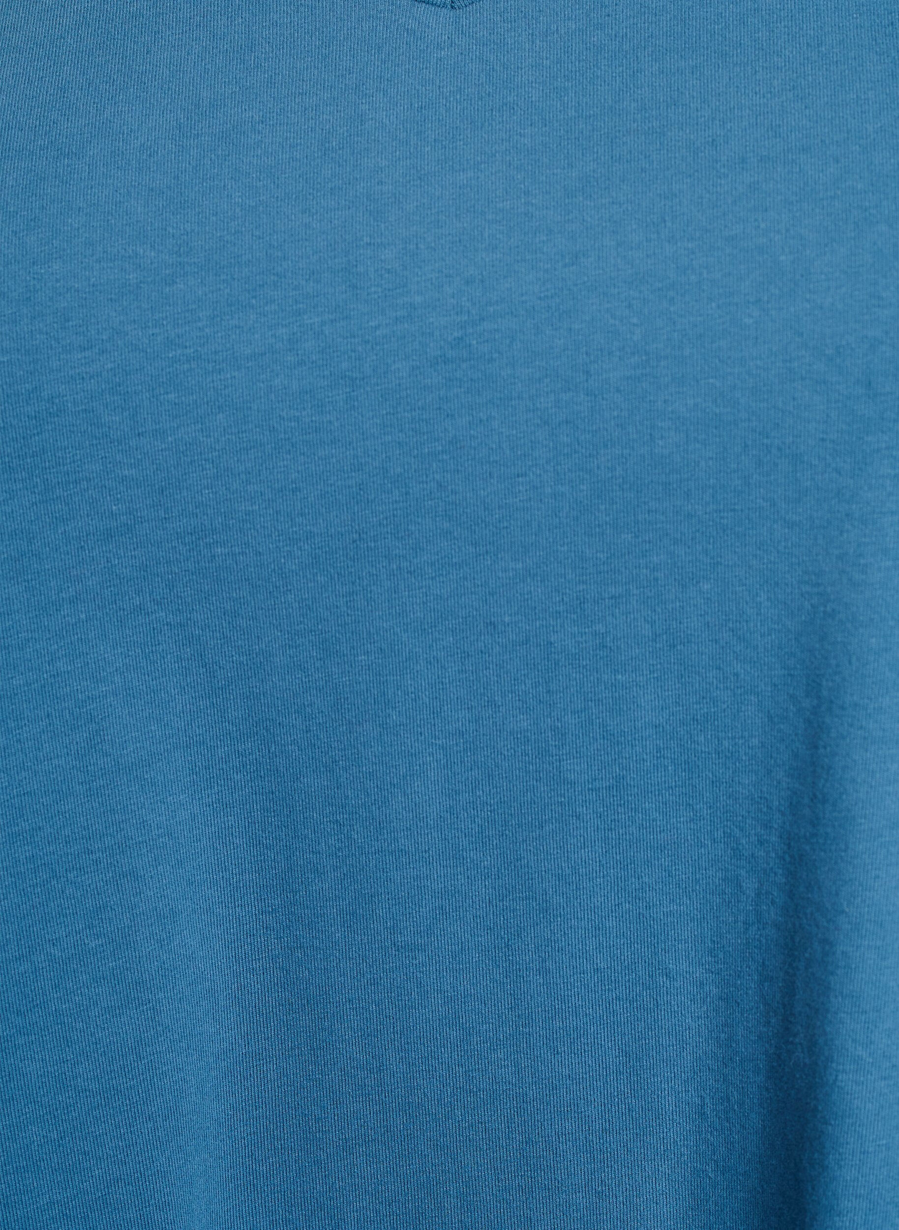 ZizziEnsfarvet basis t-shirt i bomuld, Gr&aring;, Packshot image number 2
