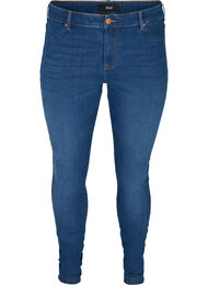 Jeggings i bomuldsblanding, Blue denim
