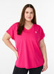 Kort&aelig;rmet tr&aelig;nings t-shirt med v-hals, Lyser&oslash;d, Model image number 0