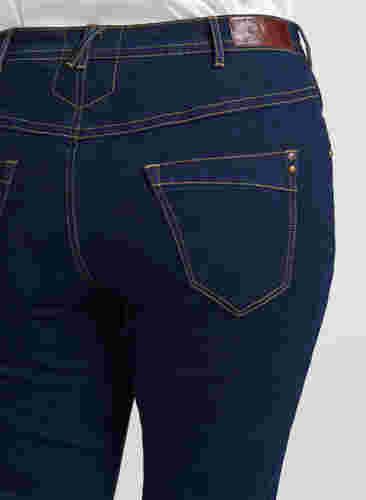 Slim fit Vilma jeans med høj talje, Dk blue rinse, Model image number 1