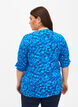 Viskosebluse med knapper, Blue Small Flower, Model image number 1