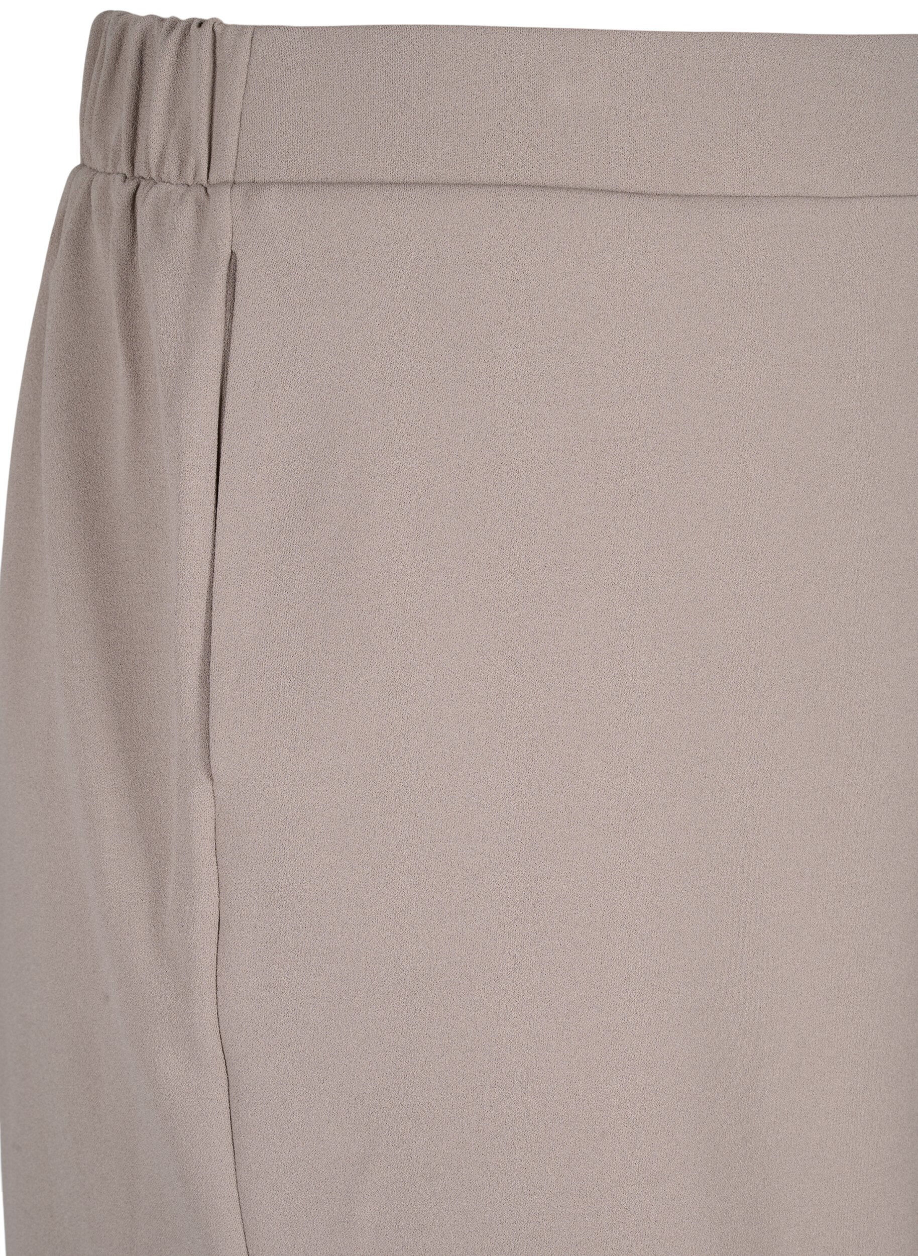 Zizzi FLASH - L&oslash;se shorts med lommer, Beige, Packshot image number 2
