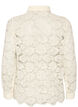 Blondeskjorte med perleknapper, Vanilla, Packshot image number 1