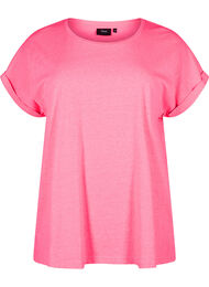 Neonfarvet t-shirt i bomuld, Neon pink