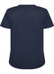 Jule t-shirt i &oslash;kologisk bomuld, Bl&aring;, Packshot image number 1