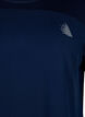 Trænings t-shirt med rund hals, Black Iris ASS, Packshot image number 2