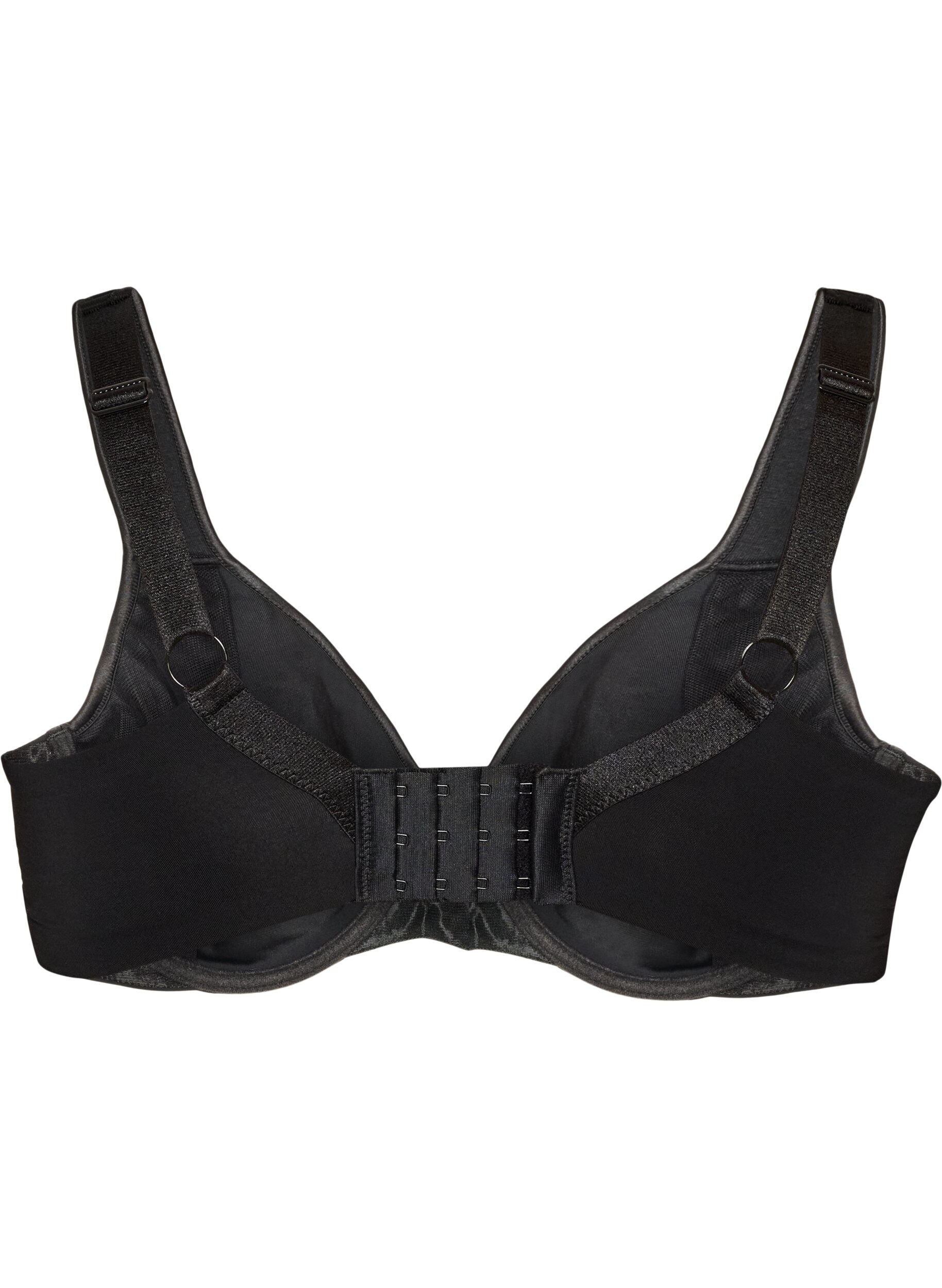 ZizziMinimizer bh med polstrede stropper, Sort, Packshot image number 1