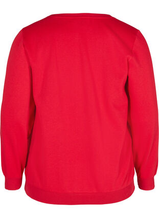 Jule sweatshirt , Red Oh Deer, Packshot image number 1